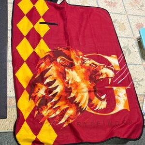 Loot Crate Red and Yellow Gryffindor Foldable Travel Blanket
